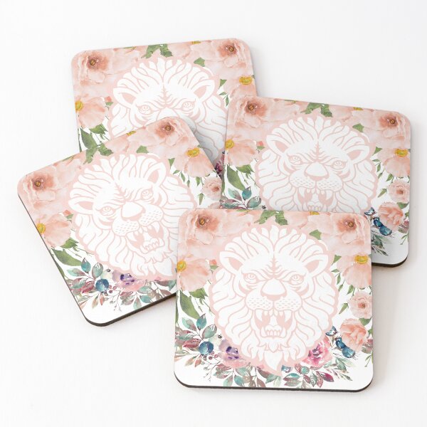 Item preview, Lion in Flowers - Power and Delicacy in Harmony designed and sold by JIArtistry.