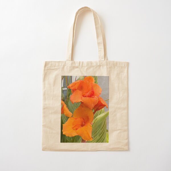 Orange Flower Blooms Photo Cotton Tote Bag