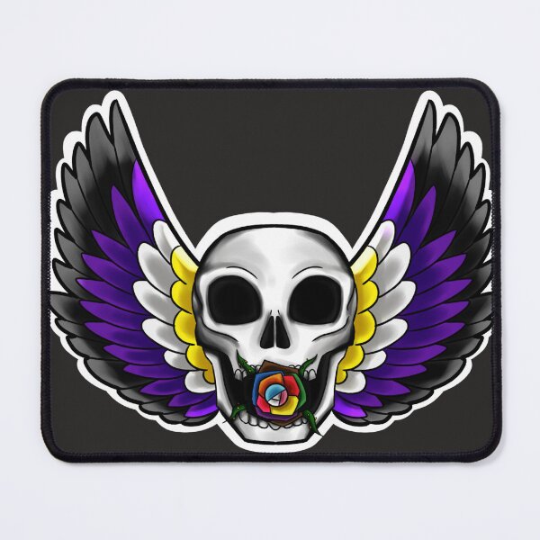 Item preview, Nonbinary Skull designed and sold by Hotch Potch.