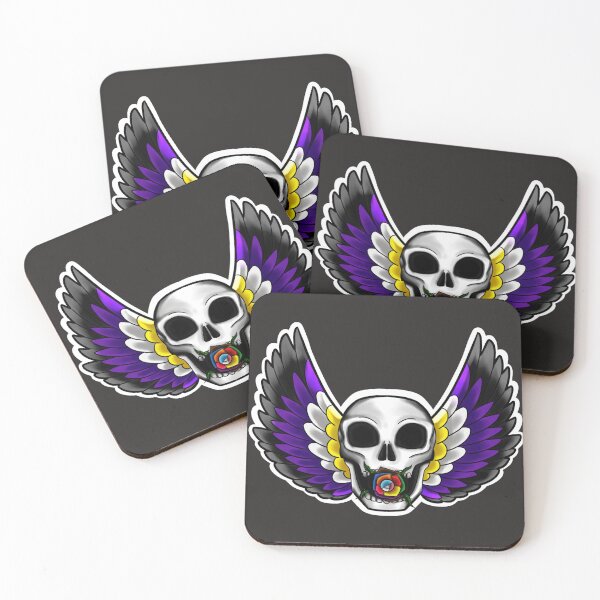 Item preview, Nonbinary Skull designed and sold by Hotch Potch.