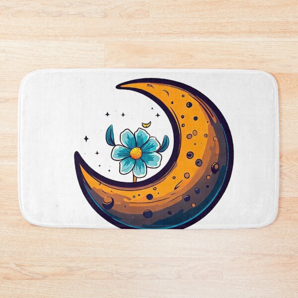 Item preview, moon with flower and stars designed and sold by miguel-ozz.