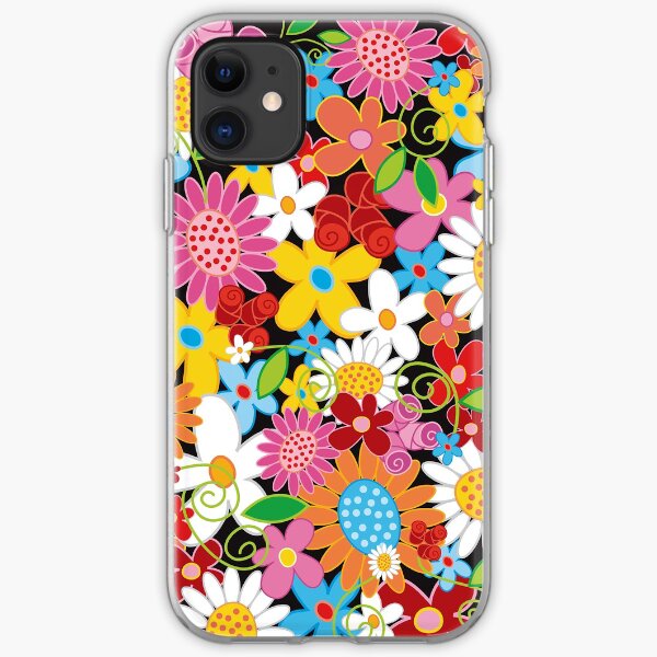 Whimsical Spring Flower Power Garden II iPhone Soft Case