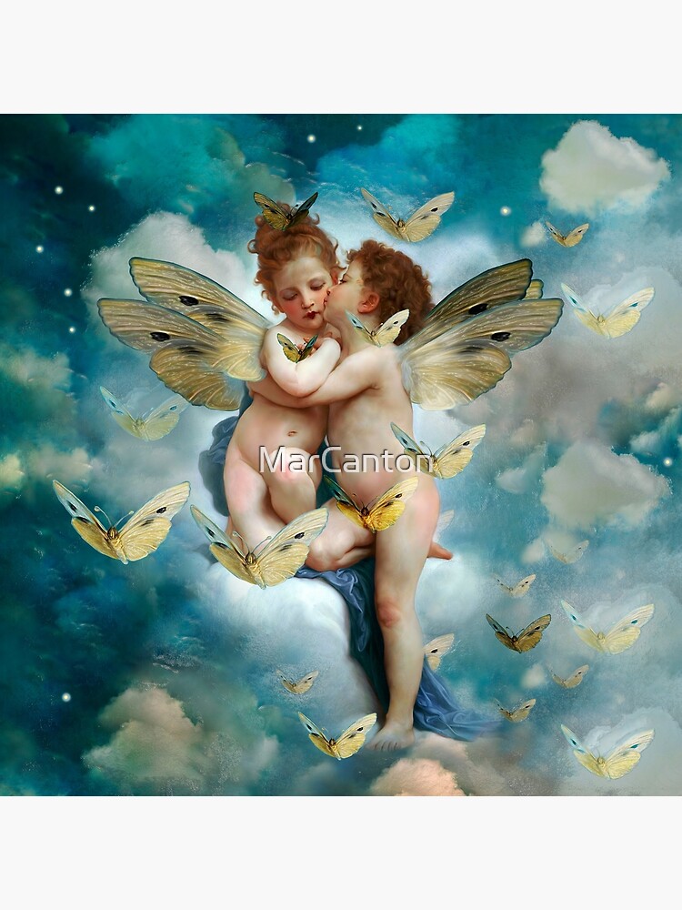"Angels in love in heaven with butterflies"  de MarCanton