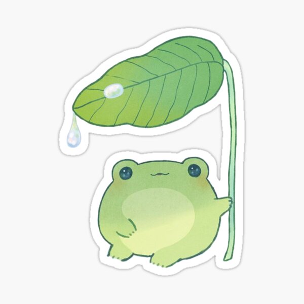Item preview, frog with leaf designed and sold by michellmathison.