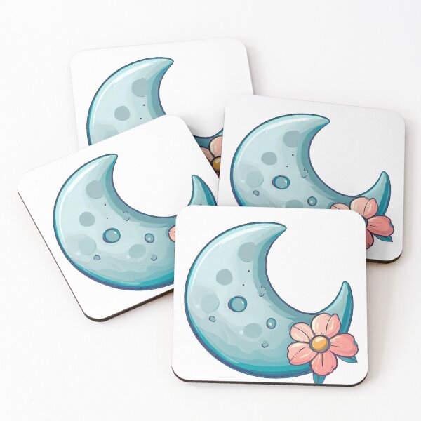 Item preview, moon with little flower designed and sold by miguel-ozz.