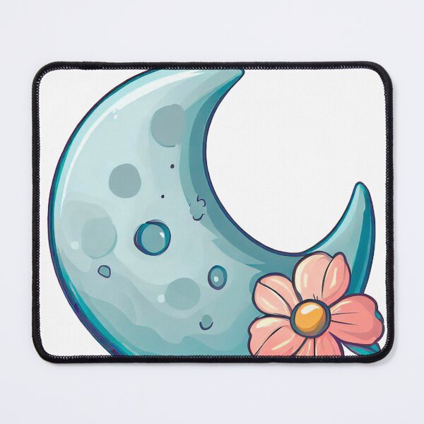 Item preview, moon with little flower designed and sold by miguel-ozz.