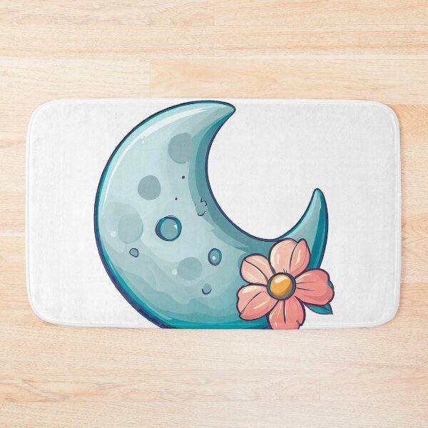 Item preview, moon with little flower designed and sold by miguel-ozz.