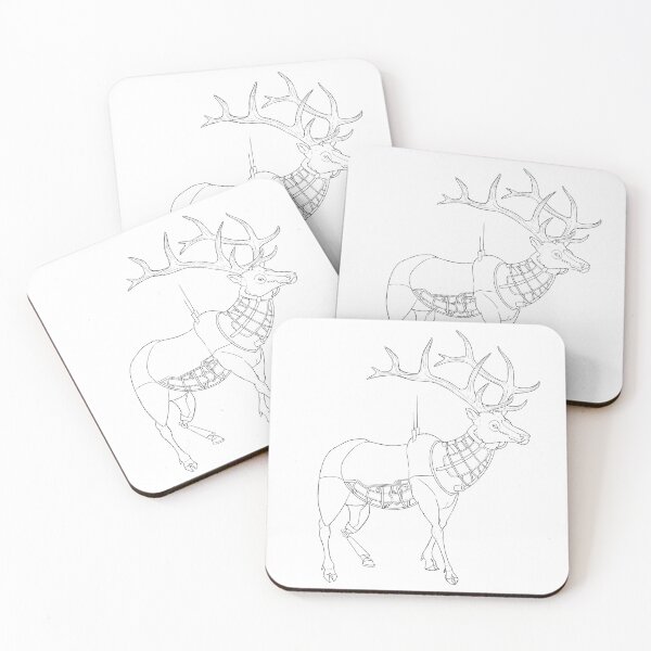 Item preview, Machine Elk II Line Art designed and sold by Upbeat-Cryptid.