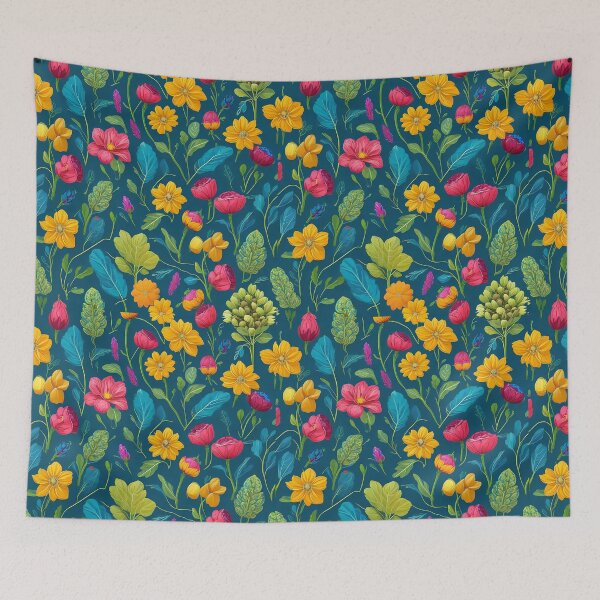 Item preview, Vintage Floral Pattern in Watercolor Style designed and sold by EBESIGN.