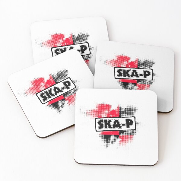 Item preview, Ska-P Abstract Red-Black Checker Halftone Pattern designed and sold by UpNorthArts.