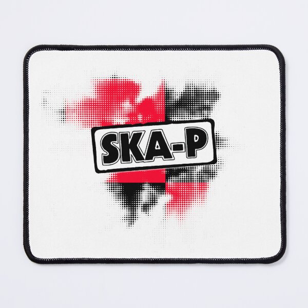 Item preview, Ska-P Abstract Red-Black Checker Halftone Pattern designed and sold by UpNorthArts.