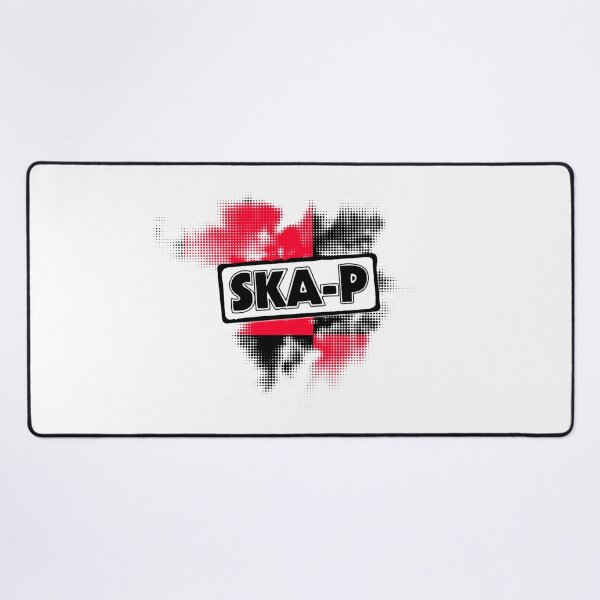 Item preview, Ska-P Abstract Red-Black Checker Halftone Pattern designed and sold by UpNorthArts.