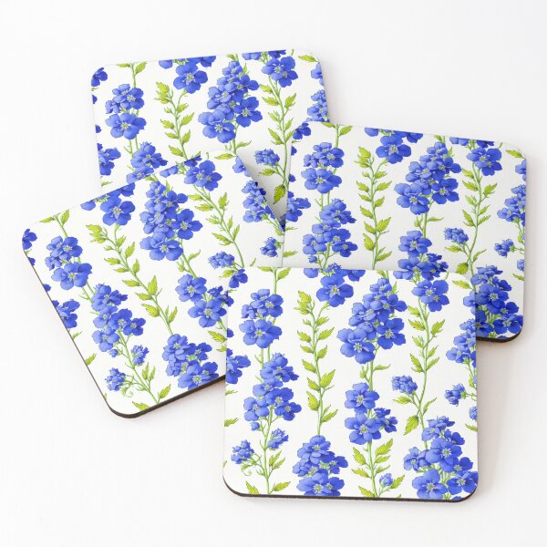 Item preview, Larkspur // Blue and green larkspur designed and sold by MiniArtworks.