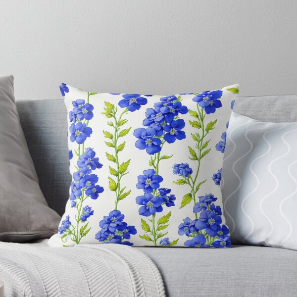 Item preview, Larkspur // Blue and green larkspur designed and sold by MiniArtworks.