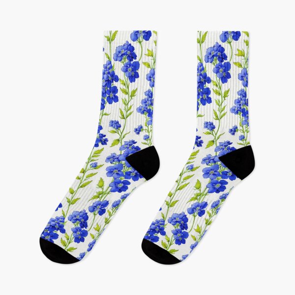 Item preview, Larkspur // Blue and green larkspur designed and sold by MiniArtworks.