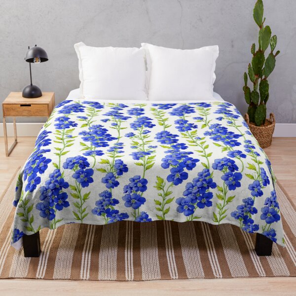 Item preview, Larkspur // Blue and green larkspur designed and sold by MiniArtworks.