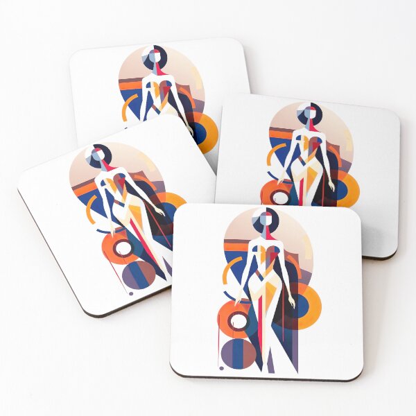 Item preview, Geometric Grace: Abstract Woman Avatar designed and sold by EVA4designs.