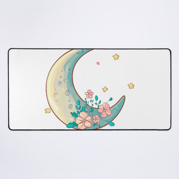 Item preview, moon with stars and flowers designed and sold by miguel-ozz.