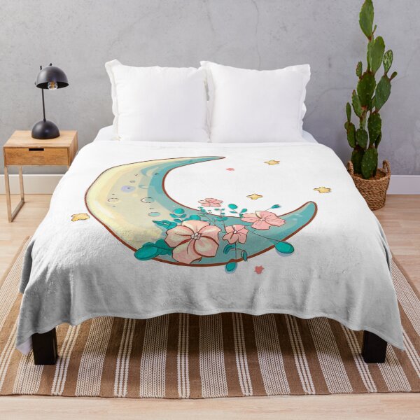 Item preview, moon with stars and flowers designed and sold by miguel-ozz.