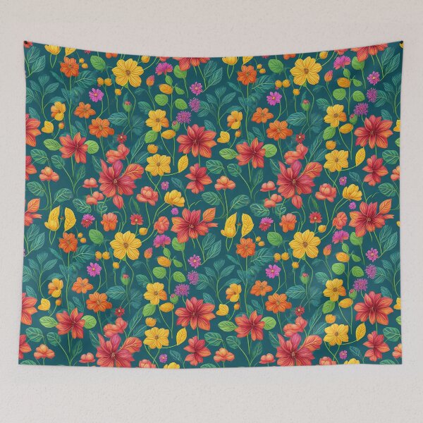 Item preview, Vintage Floral Pattern in Watercolor Style designed and sold by EBESIGN.