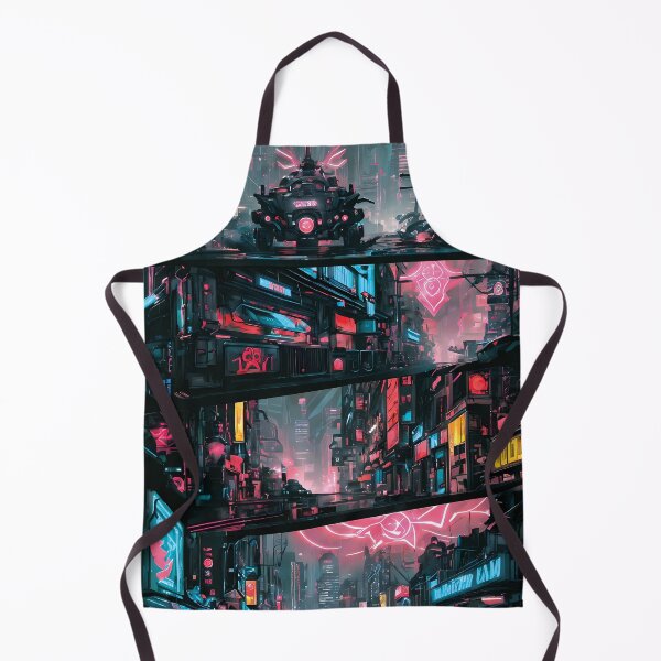 Item preview, A Neon Cyberpunk Cityscape designed and sold by ByteyCreatives.