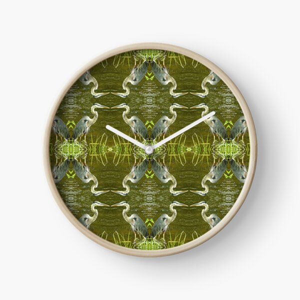Blue Heron Loner Clock