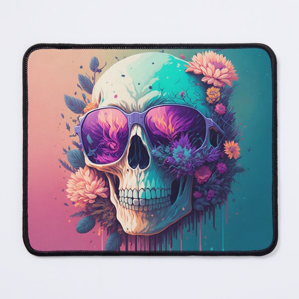 Item preview, Flowered skull designed and sold by Claraveritas.