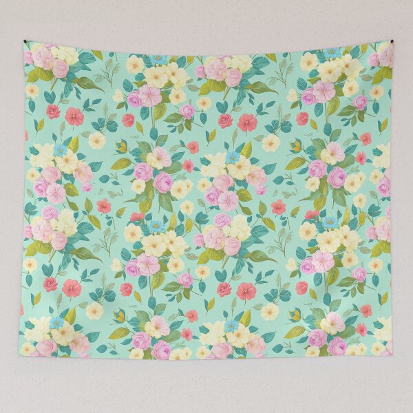 Item preview, Vintage Floral Pattern in Watercolor Style designed and sold by EBESIGN.