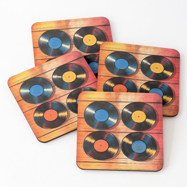 Item preview, Retro Vinyl Records Art designed and sold by GoodOldVintage.