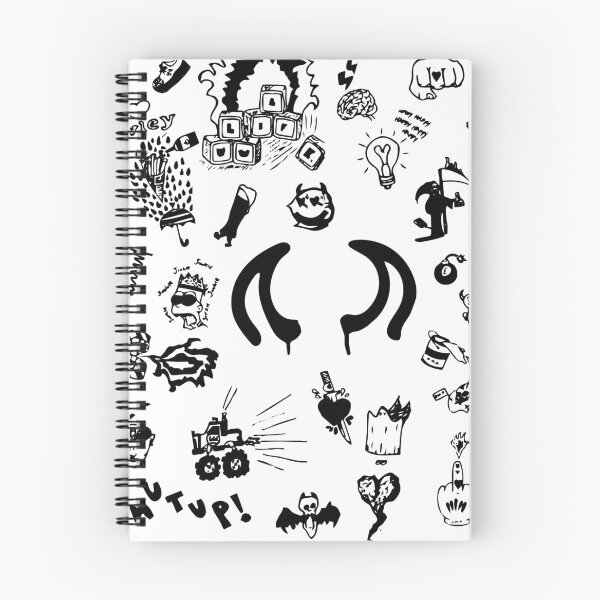 Item preview, yungblud drawings tattoo sheet (Black) designed and sold by sarascoprox.