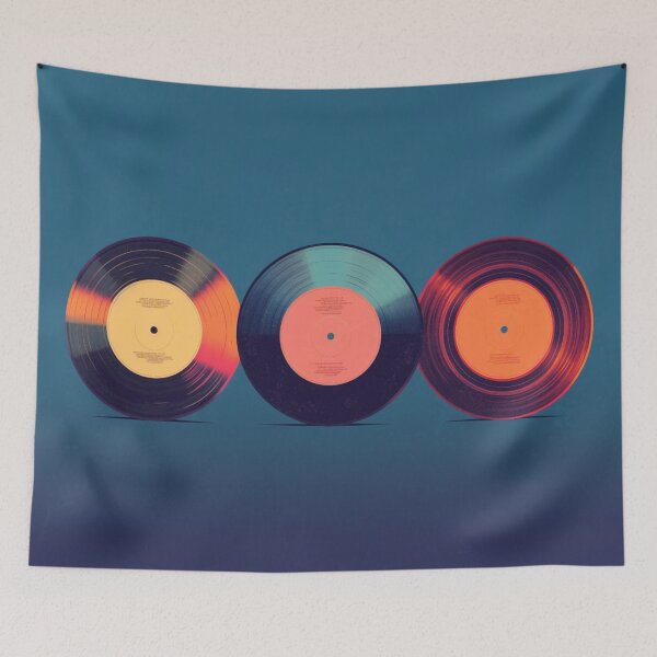Item preview, Retro Vinyl Records Art designed and sold by GoodOldVintage.
