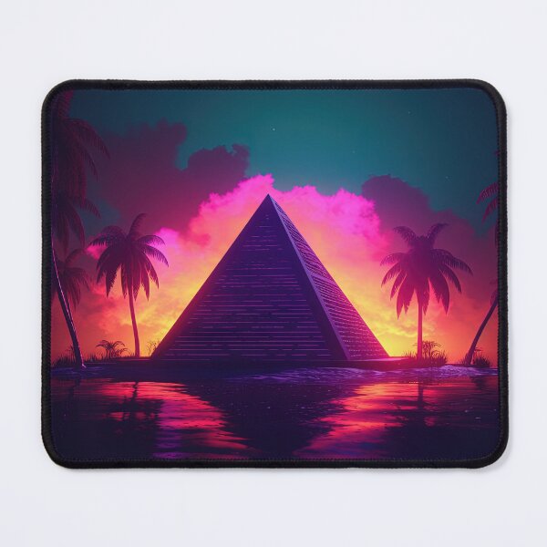 Item preview, Synthwave Sanctuary: Pyramid Paradise Revealed designed and sold by Mullet Monkey.