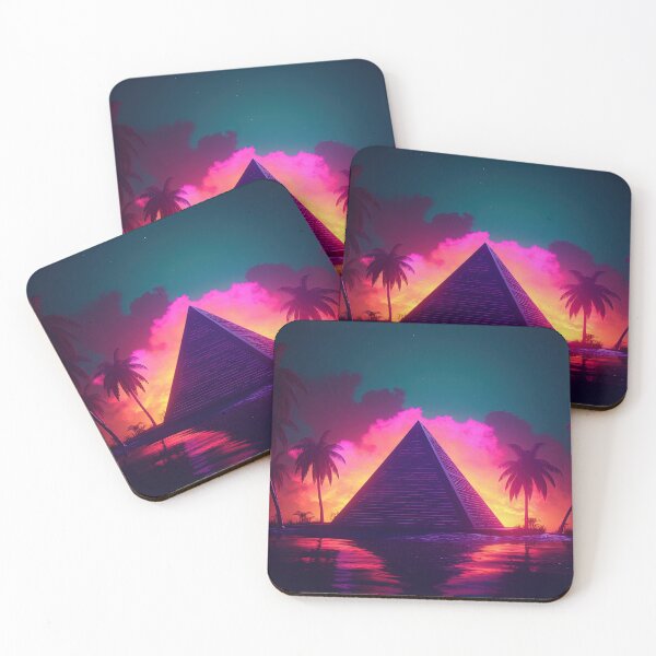 Item preview, Synthwave Sanctuary: Pyramid Paradise Revealed designed and sold by Mullet Monkey.