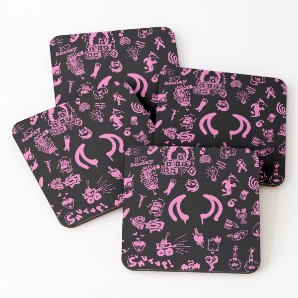 Item preview, yungblud drawings tattoo sheet (pink) designed and sold by sarascoprox.