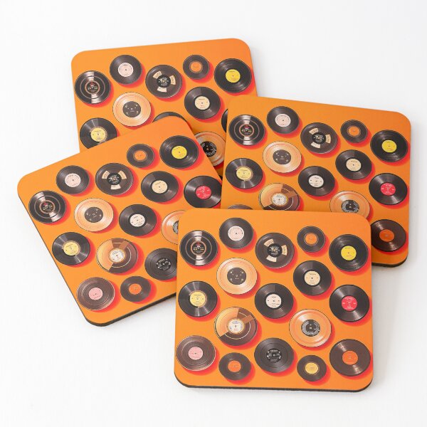 Item preview, Retro Vinyl Records Art designed and sold by GoodOldVintage.