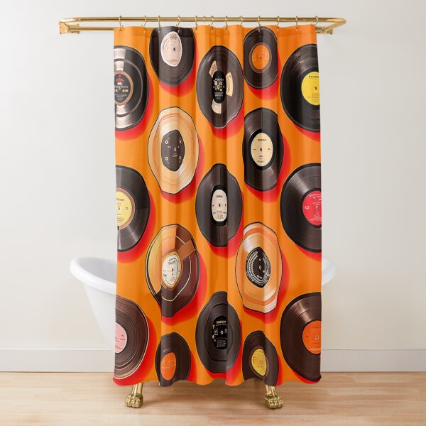 Ultimate Vinyl Record Collection Shower Curtain for Sale by