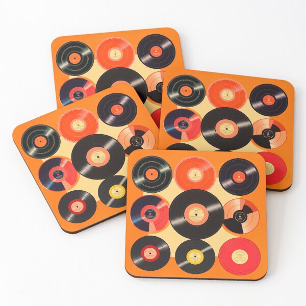 Item preview, Retro Vinyl Records Art designed and sold by GoodOldVintage.
