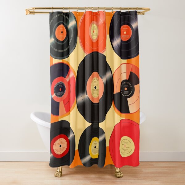 Ultimate Vinyl Record Collection Shower Curtain for Sale by