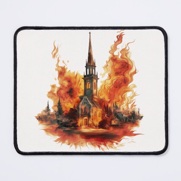 Item preview, . Each piece is unique, making it a true talking fire and buildings masterpiece designed and sold by Koloraist.
