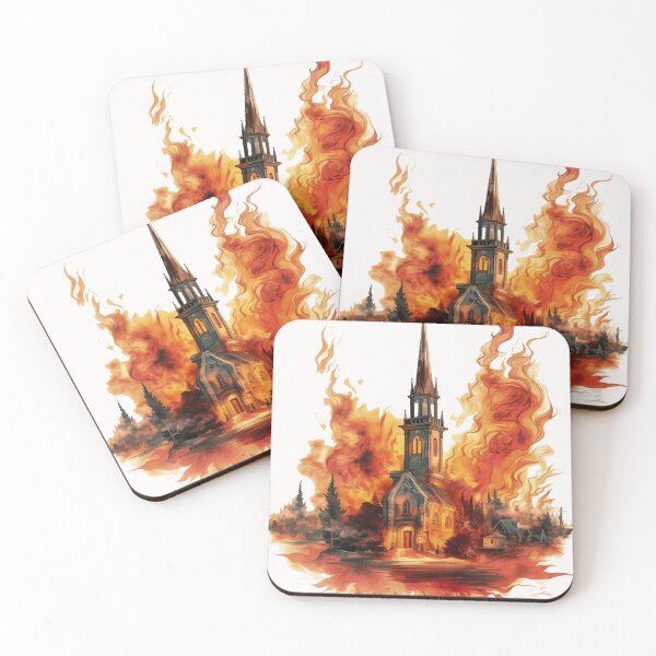 Item preview, . Each piece is unique, making it a true talking fire and buildings masterpiece designed and sold by Koloraist.