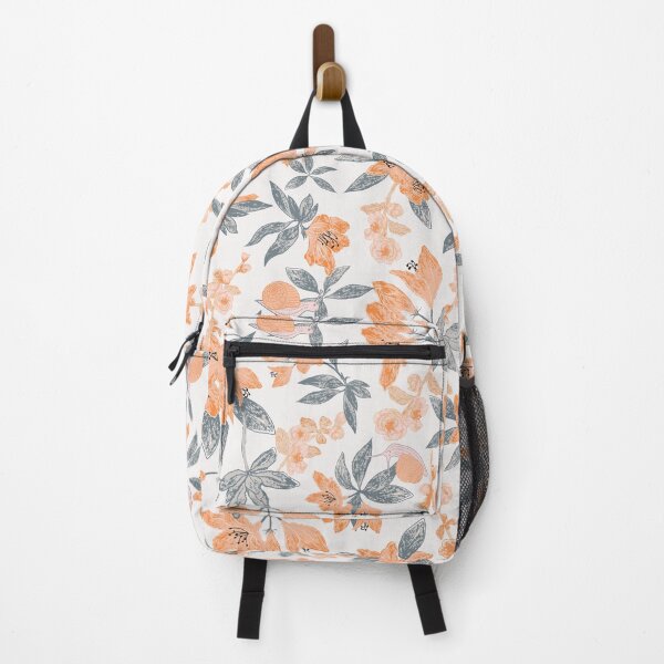 Item preview, Rhododendrons  and Japanese Quince Blossoms in Light cream orange designed and sold by Jean-Pham.