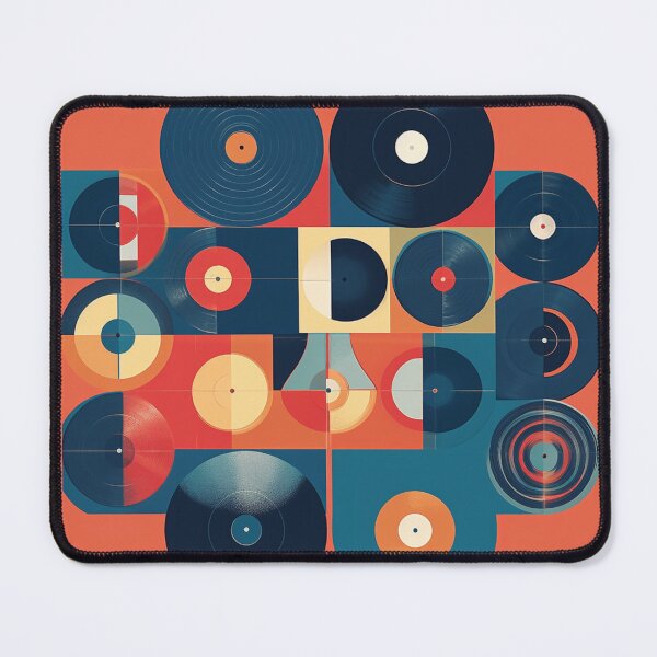 Item preview, Retro Vinyl Records Art designed and sold by GoodOldVintage.