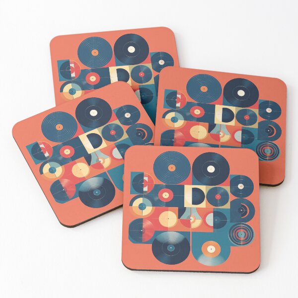 Item preview, Retro Vinyl Records Art designed and sold by GoodOldVintage.