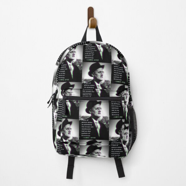 Item preview, James Joyce portrait and quote: A man of genius makes no mistakes... designed and sold by artbleed.