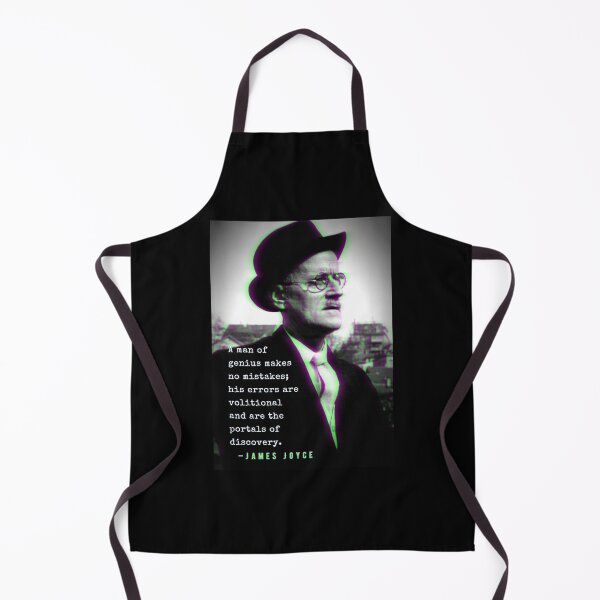 Item preview, James Joyce portrait and quote: A man of genius makes no mistakes... designed and sold by artbleed.