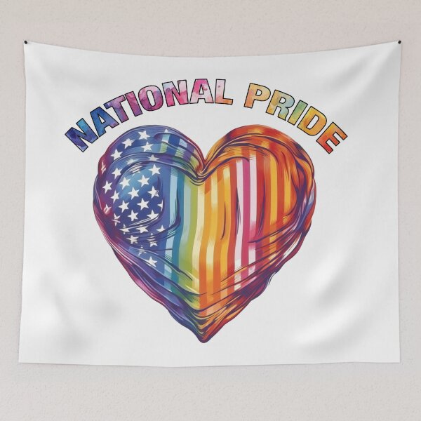 Item preview, National Pride Heart (Style 5) designed and sold by Madraisinface.