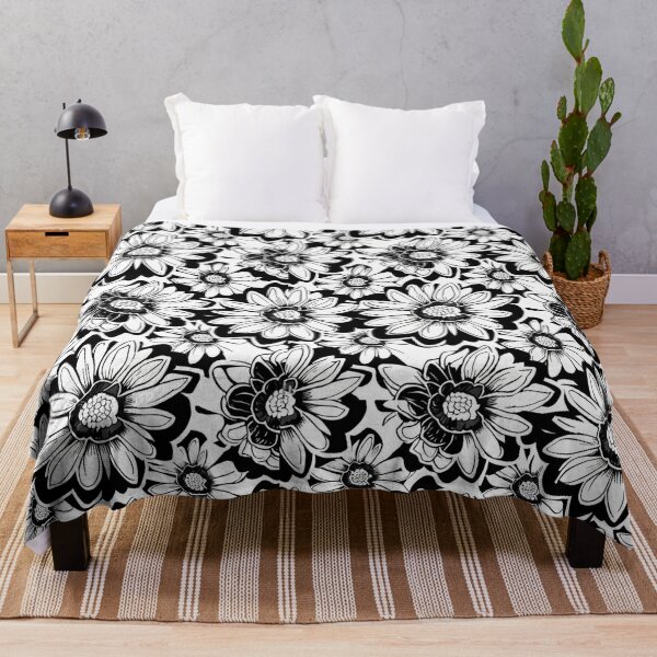 Item preview, Pattern of flowers black and white designed and sold by Baby--blue.