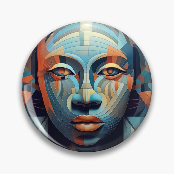 Item preview, Abstract Elegance: Woman's Geometric Portrait designed and sold by EVA4designs.
