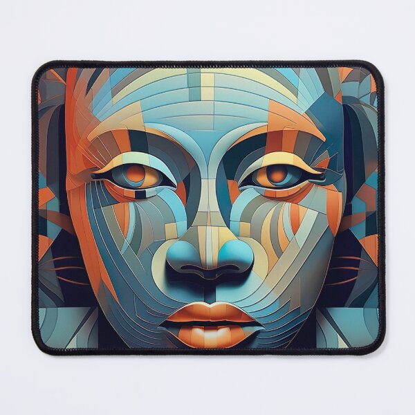 Item preview, Abstract Elegance: Woman's Geometric Portrait designed and sold by EVA4designs.