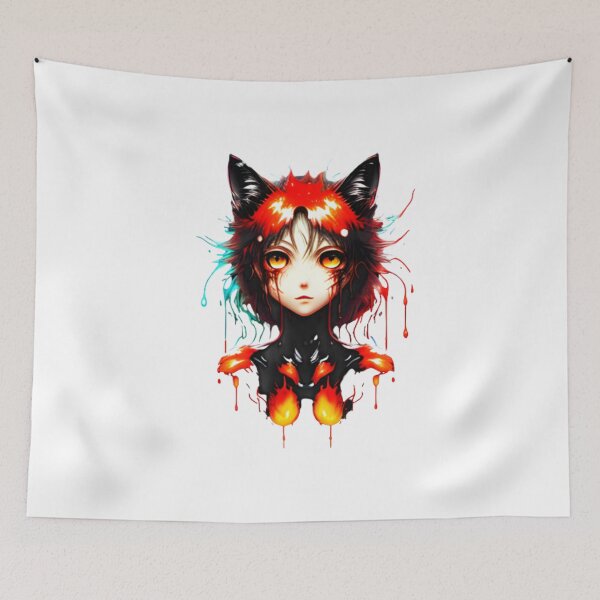 Item preview, Flame Feline Woman A1 designed and sold by WalaceCamargo.